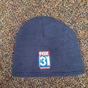 Denver Fox Channel 2 News Navy Blue Beanie Hat - Vintage & Stylish